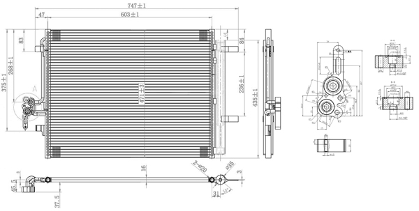 Condensator, climatizare 7110504 PowerMax