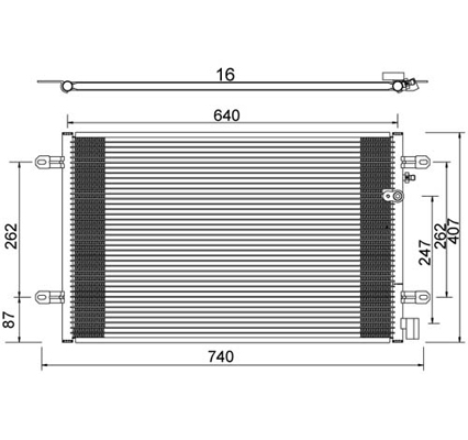 Condensator, climatizare 7110521 PowerMax