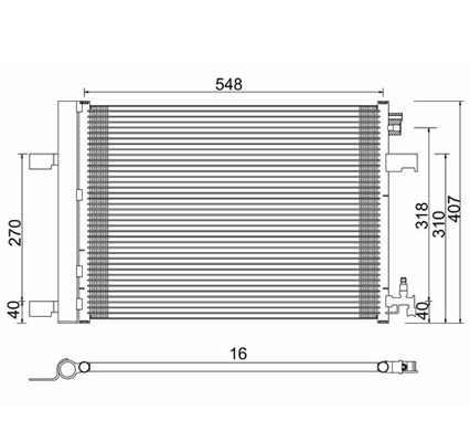 Condensator, climatizare 7110590 PowerMax