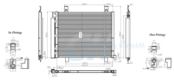 Condensator, climatizare 7110631 PowerMax