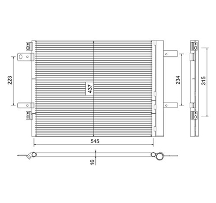 Condensator, climatizare 7110750 PowerMax