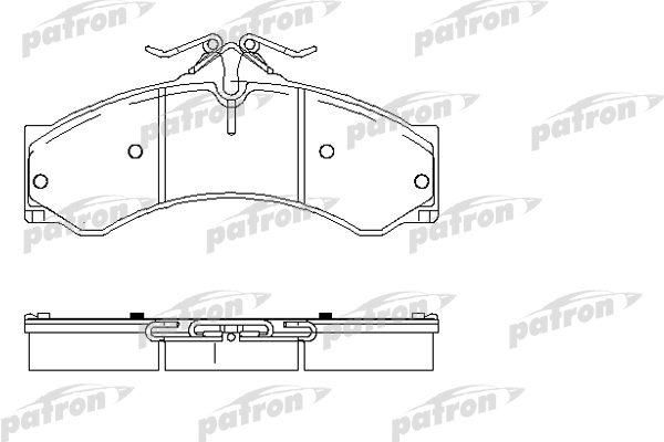 Set placute frana,frana disc PBP1043 PATRON