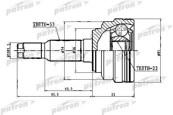 Articulatie, planetara PCV1776 PATRON