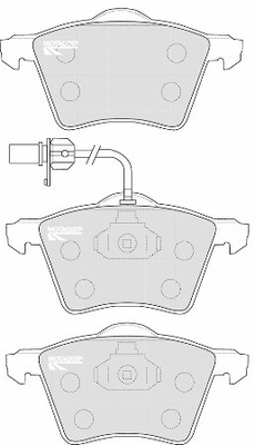 Set placute frana,frana disc LVXL1130 MOTAQUIP