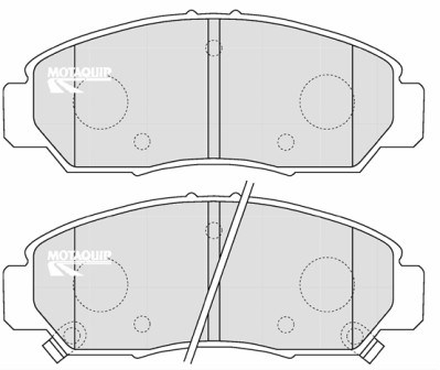 Set placute frana,frana disc LVXL1149 MOTAQUIP