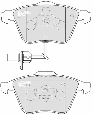 Set placute frana,frana disc LVXL1165 MOTAQUIP