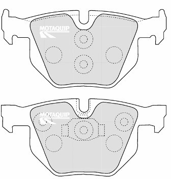 Set placute frana,frana disc LVXL1167 MOTAQUIP