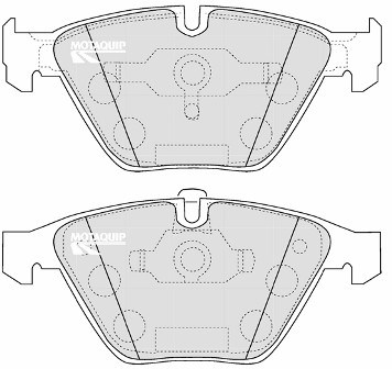 Set placute frana,frana disc LVXL1168 MOTAQUIP