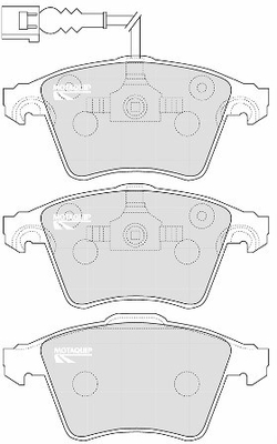 Set placute frana,frana disc LVXL1170 MOTAQUIP