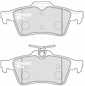 Set placute frana,frana disc LVXL1184 MOTAQUIP