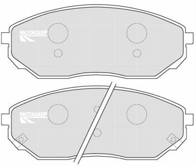 Set placute frana,frana disc LVXL1201 MOTAQUIP