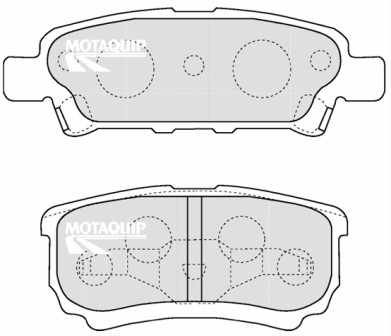 Set placute frana,frana disc LVXL1218 MOTAQUIP