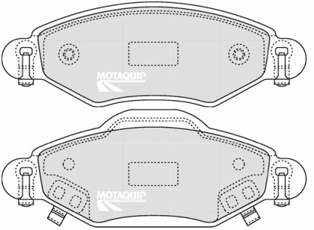 Set placute frana,frana disc LVXL1248 MOTAQUIP