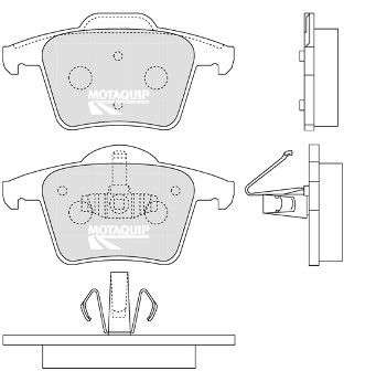 Set placute frana,frana disc LVXL1250 MOTAQUIP