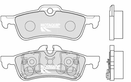 Set placute frana,frana disc LVXL1257 MOTAQUIP