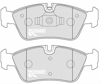 Set placute frana,frana disc LVXL1259 MOTAQUIP