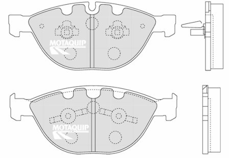 Set placute frana,frana disc LVXL1265 MOTAQUIP