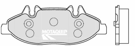 Set placute frana,frana disc LVXL1269 MOTAQUIP