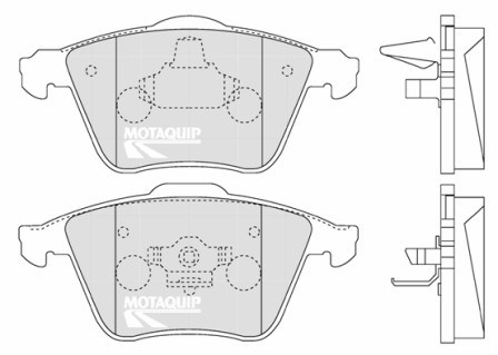 Set placute frana,frana disc LVXL1276 MOTAQUIP