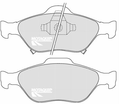 Set placute frana,frana disc LVXL1282 MOTAQUIP