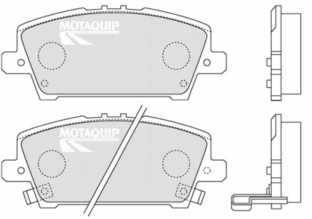 Set placute frana,frana disc LVXL1295 MOTAQUIP