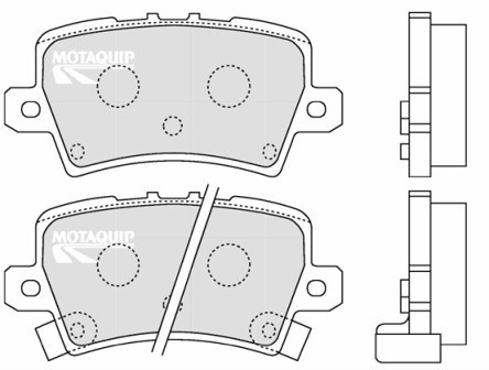 Set placute frana,frana disc LVXL1296 MOTAQUIP