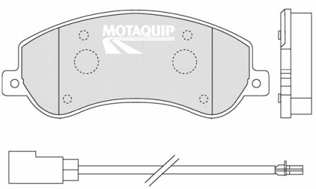 Set placute frana,frana disc LVXL1318 MOTAQUIP