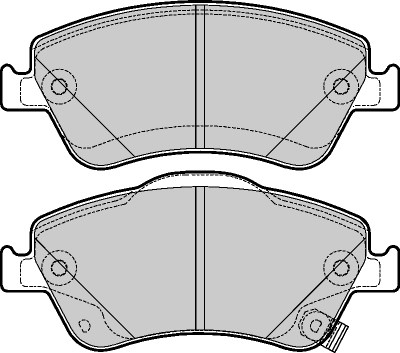 Set placute frana,frana disc LVXL1392 MOTAQUIP