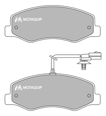 Set placute frana,frana disc LVXL1637 MOTAQUIP