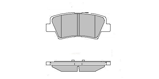 Set placute frana,frana disc LVXL1671 MOTAQUIP