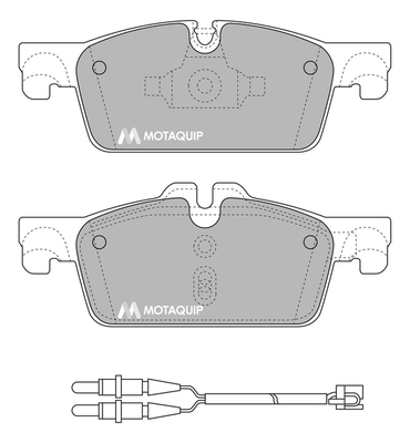 Set placute frana,frana disc LVXL1681 MOTAQUIP