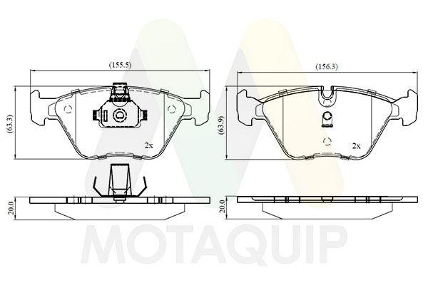 Set placute frana,frana disc LVXL1703 MOTAQUIP