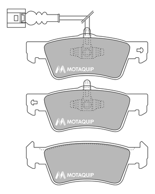 Set placute frana,frana disc LVXL1706 MOTAQUIP