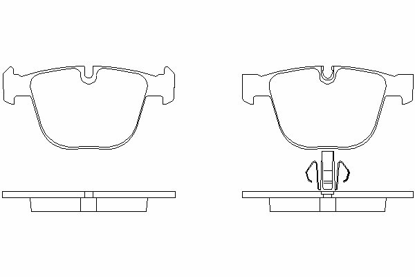 Set placute frana,frana disc LVXL1717 MOTAQUIP