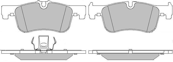 Set placute frana,frana disc LVXL1728 MOTAQUIP