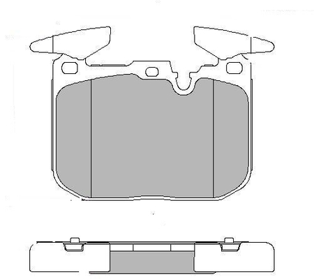 Set placute frana,frana disc LVXL1733 MOTAQUIP