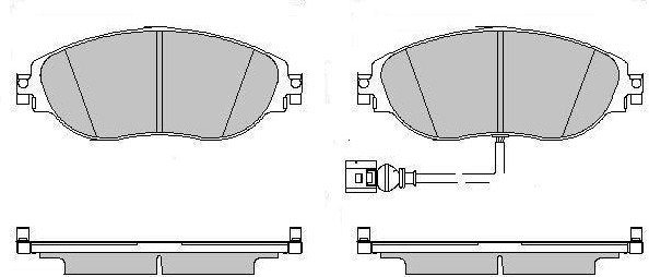 Set placute frana,frana disc LVXL1739 MOTAQUIP