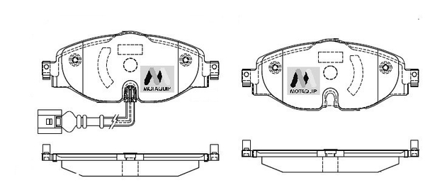 Set placute frana,frana disc LVXL1749 MOTAQUIP