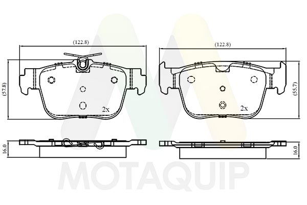 Set placute frana,frana disc LVXL2102 MOTAQUIP