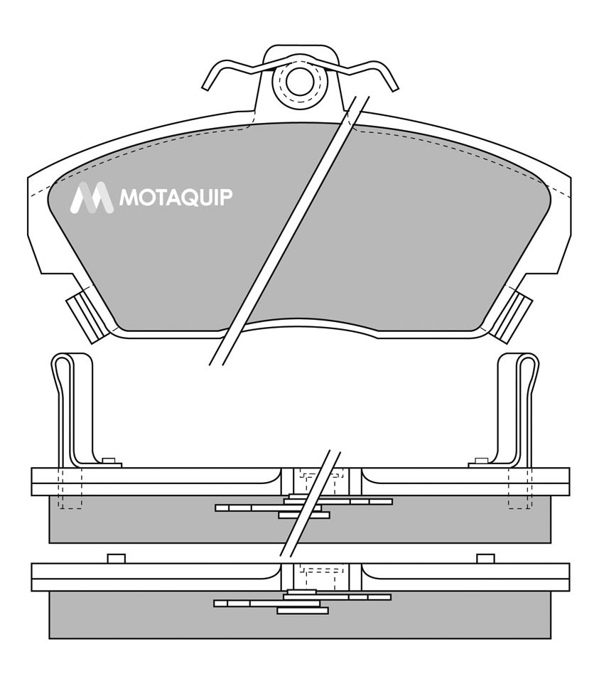 Set placute frana,frana disc LVXL532 MOTAQUIP
