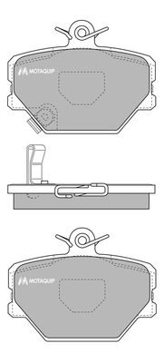 Set placute frana,frana disc LVXL691 MOTAQUIP