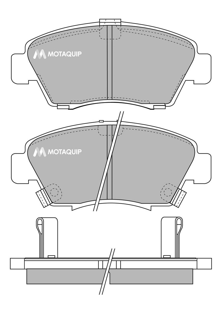 Set placute frana,frana disc LVXL752 MOTAQUIP