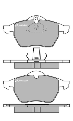 Set placute frana,frana disc LVXL987 MOTAQUIP