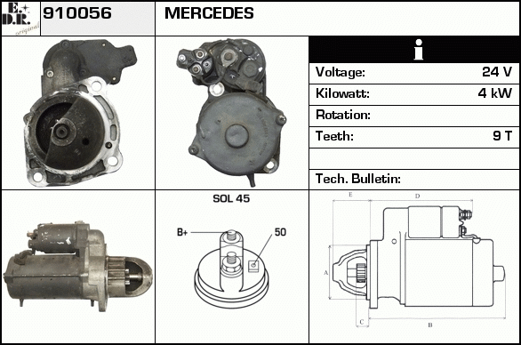 Starter 910056 EDR