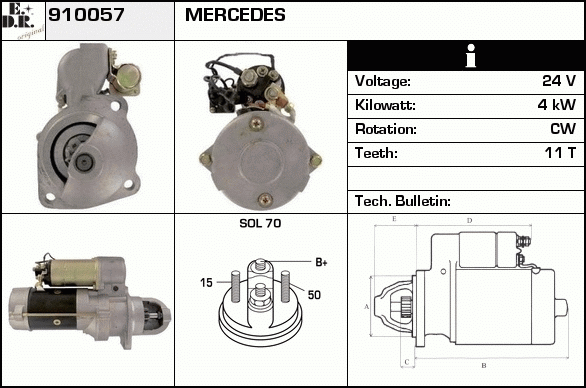 Starter 910057 EDR