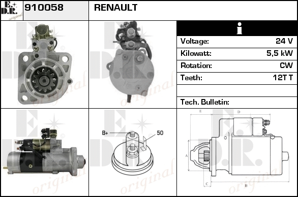 Starter 910058 EDR