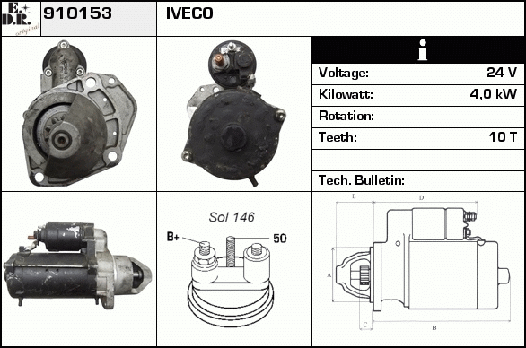 Starter 910153 EDR