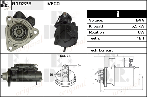 Starter 910229 EDR