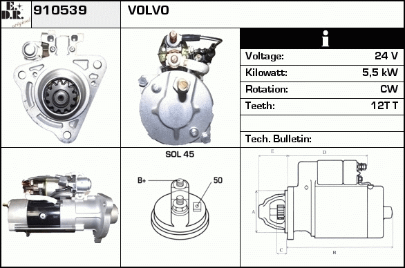 Starter 910539 EDR