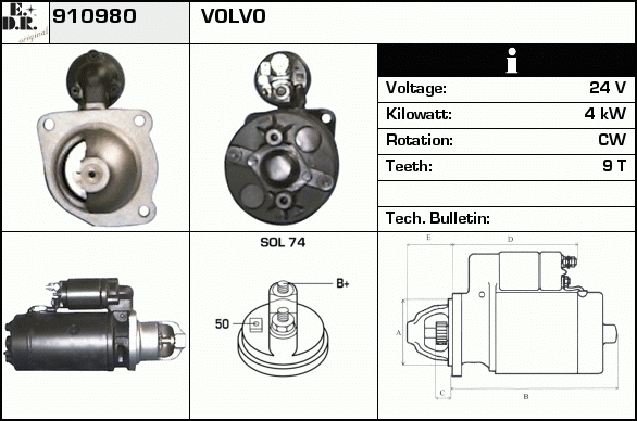 Starter 910980 EDR